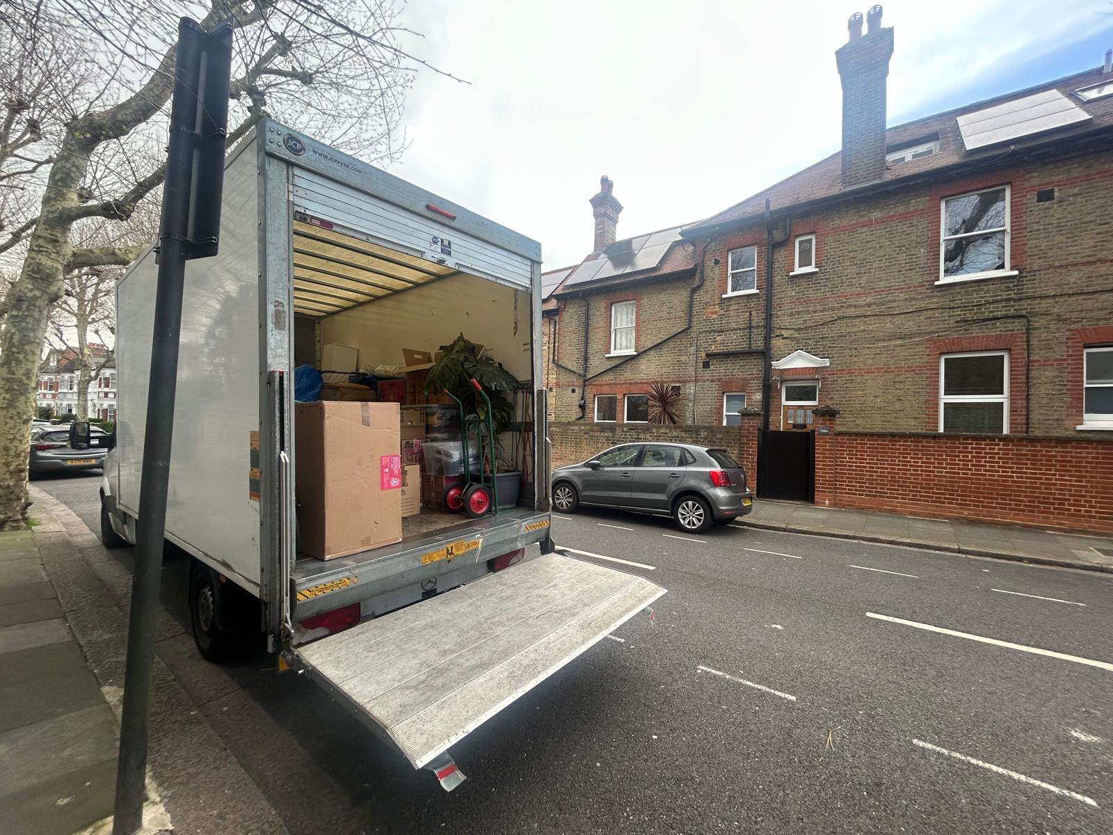 Removals van planned for parking and access in Mitcham